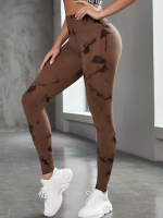 Sexy Women Gym Yoga Leggings High Waist Push up Leggins Tie-Dye Seamless Fitness Workout Leggins Sports Tights Running Pants