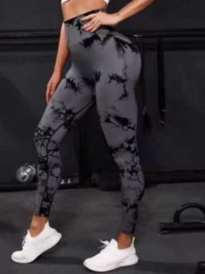 Sexy Women Gym Yoga Leggings High Waist Push up Leggins Tie-Dye Seamless Fitness Workout Leggins Sports Tights Running Pants