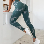 Sexy Women Gym Yoga Leggings High Waist Push up Leggins Tie-Dye Seamless Fitness Workout Leggins Sports Tights Running Pants